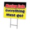 Signmission Moving Sale Everything Yard & Stake outdoor plastic coroplast window, C-1216 Moving Sale Everything C-1216 Moving Sale Everything - alternate 1